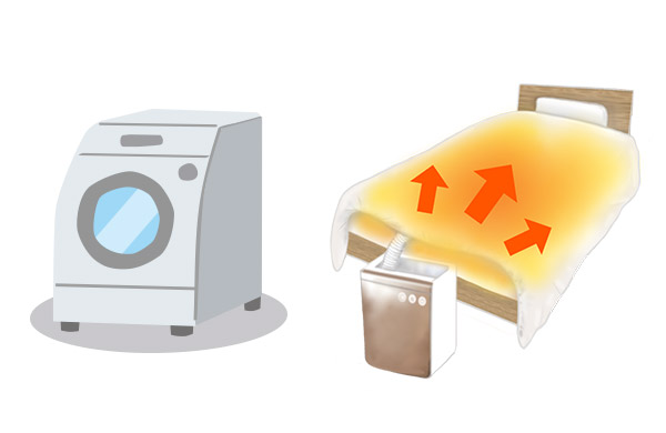 トコジラミの対処には高温での洗濯乾燥と布団乾燥機の使用がおすすめ